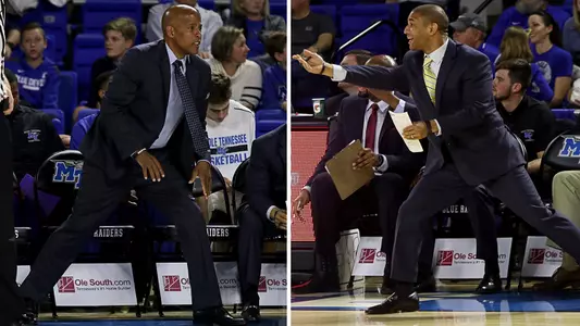 Assistant coaches Win Case (left) and Ronnie Hamilton (right). Photos courtesy of Middle Tennessee Athletics.