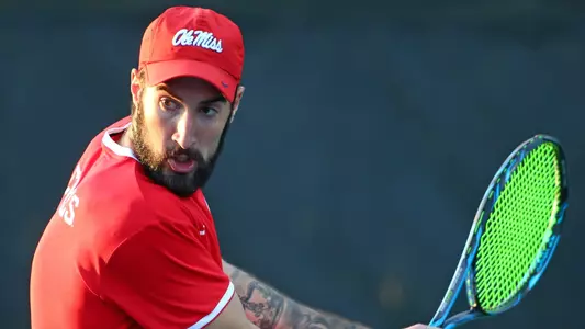 Ole Miss Men's Tennis vs Alabama on March 30th, 2018 in Oxford, MS.Filip Kraljevic, Rijeka, CroatiaPhoto by Petre Thomas/Ole Miss Athletics Instagram and Twitter: @OleMissPix Buy Photos at RebelWallArt.com