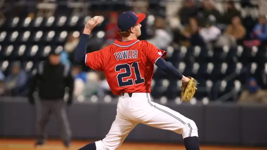 Ole Miss Baseball vs Little Rock on March 7th, 2018 at O-U Stadium Swayze Field at Ole Miss in Oxford, MS.Jordan Fowler, LHP, Union City, Tenn.Photo by Cameron Brooks/Ole Miss AthleticsInstagram and Twitter: @OleMissPixBuy Photos at RebelWallArt.com