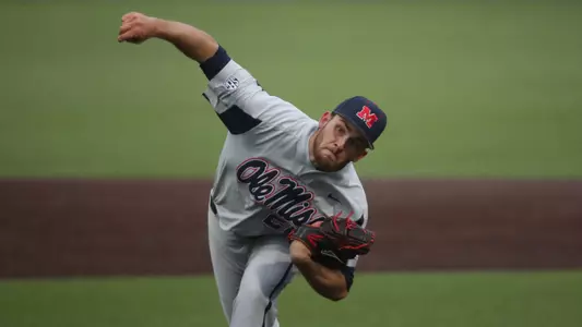 Ole Miss Baseball vs Vanderbilt in Nashville on April 15th, 2018.Austin Miller, RHP, North Liberty, IowaPhotos by Joshua McCoy/Ole Miss Athletics