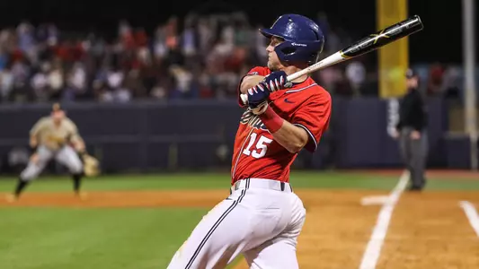 Ole Miss Baseball vs Southern Mississippi on March 27th, 2018 at Swayze Field in Oxford, MS.Grae Kessinger, IF, Oxford, Miss.Photo by Joshua McCoy/Ole Miss AthleticsInstagram and Twitter: @OleMissPixBuy Photos at RebelWallArt.com