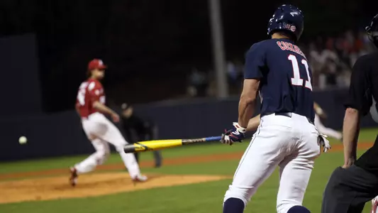 Ole Miss Baseball vs Arkansas on March 29th, 2018 at Swayze Field in Oxford, MS.Chase Cockrell, IF, Bastrop, La.Photo by Joshua McCoy/Ole Miss AthleticsInstagram and Twitter: @OleMissPixBuy Photos at RebelWallArt.com