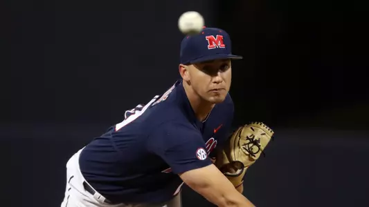 Ole Miss Baseball vs Arkansas on March 29th, 2018 at Swayze Field in Oxford, MS.Will Ethridge, RHP, Lilburn, Ga.Photo by Joshua McCoy/Ole Miss AthleticsInstagram and Twitter: @OleMissPixBuy Photos at RebelWallArt.com