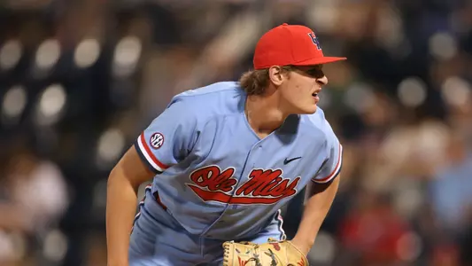 Ole Miss Baseball vs Georgia on April 21, 2018 in Oxford, MS.Max Cioffi, RHP, Chicago, Ill.Photo by Cameron Brooks/Ole Miss AthleticsInstagram and Twitter: @OleMissPixBuy Photos at RebelWallArt.com