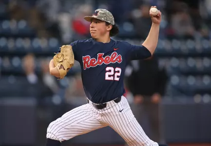 Ole Miss Baseball vs LSU on April 26, 2018 in Oxford, MS.
Ryan Rolison, LHP, Jackson, Tenn.
Photo by Cameron Brooks/Ole Miss Athletics
Instagram and Twitter: @OleMissPix
Buy Photos at RebelWallArt.com