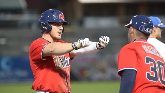 Ole Miss Baseball vs Memphis on April 4th, 2018 at AutoZone Park in Memphis, TN.Thomas DillardPhoto by Cameron Brooks/Ole Miss AthleticsInstagram and Twitter: @OleMissPix