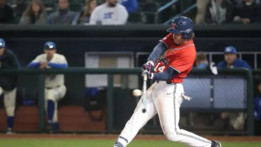 Ole Miss Baseball vs Memphis on April 4th, 2018 at AutoZone Park in Memphis, TN.Cole Zabowski, IF, Lawrenceville, Ga.Photo by Cameron Brooks/Ole Miss AthleticsInstagram and Twitter: @OleMissPixBuy Photos at RebelWallArt.com