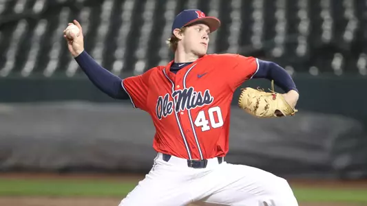 Ole Miss Baseball vs Memphis on April 4th, 2018 at AutoZone Park in Memphis, TN.Houston Roth, RHP, Oxford, Miss.Photo by Cameron Brooks/Ole Miss AthleticsInstagram and Twitter: @OleMissPixBuy Photos at RebelWallArt.com
