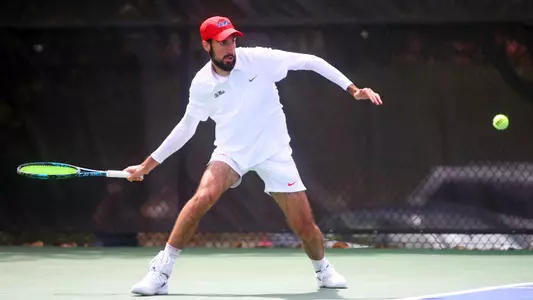 Ole Miss Men's Tennis vs Mississippi State in Oxford, MS on April 8th, 2018.Filip Kraljevic, Rijeka, CroatiaPhoto by Petre Thomas/Ole Miss Athletics Instagram and Twitter: @OleMissPix Buy Photos at RebelWallArt.com