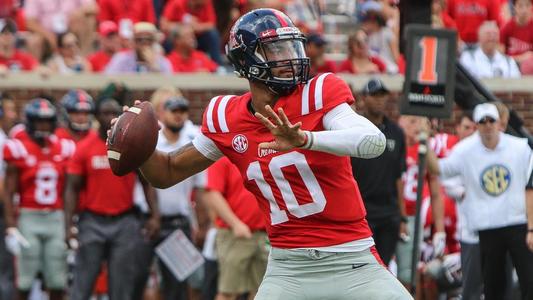 Ole Miss Football vs #1 Alabama on September 15th, 2018 at Vaught-Hemingway Stadium in Oxford, MS.Photo by Cameron Brooks/Ole Miss Athletics Instagram and Twitter: @OleMissPix Buy Photos at RebelWallArt.com