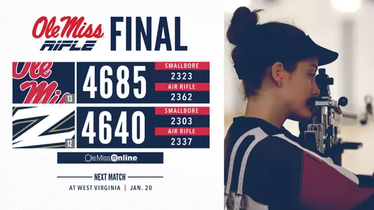 Rifle Final Score vs Akron, 1/13/19