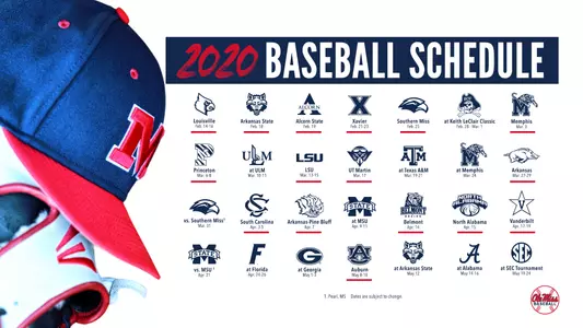 2020 Baseball Schedule