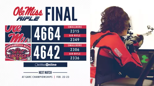 Rifle Final Score at NCAA Qualifier, 2/16/19