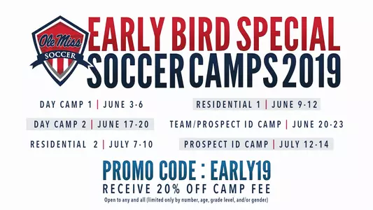 Soccer Camps - Early Bird Special Graphic