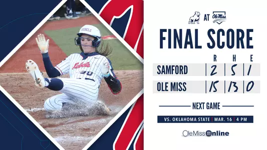 Samford Final Score Graphic