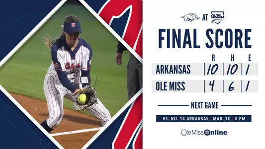 Arkansas Game One Final Score Graphic