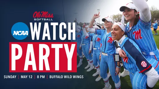 Softball Selection Show Watch Party Graphic