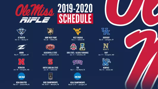 2019-20 Rifle Schedule Graphic