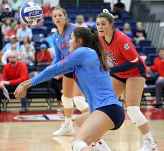 Ole Miss Volleyball vs UCF in Oxford, MS, on Sunday, Sept. 1, 2019.Photo by Petre Thomas/Ole Miss AthleticsInstagram and Twitter: @OleMissPix Buy Photos at RebelWallArt.com