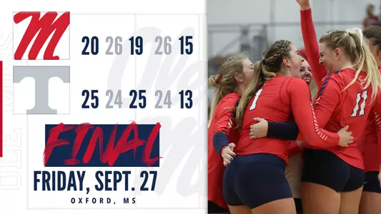 Volleyball Final Score vs. Tennessee