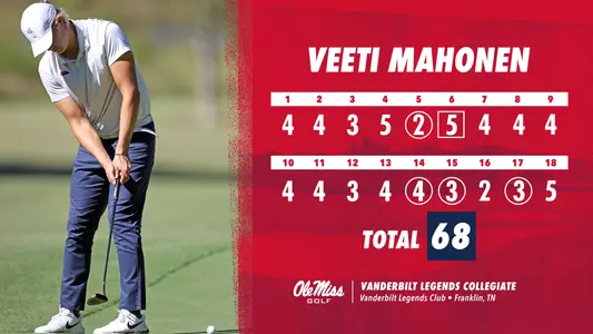 Veeti Mahonen Round 2 Vanderbilt Legends Collegiate