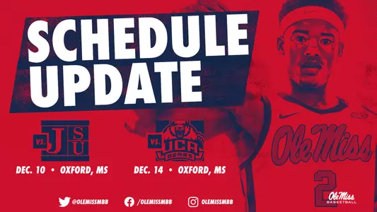 Men's Hoop Schedule Update