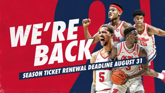 We're Back - Men's Hoops Season Ticket Renewals