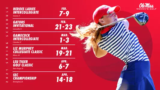2021 Women's Golf Spring Schedule