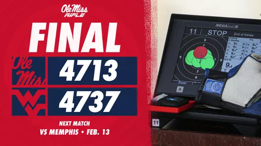 Rifle Final Score Graphic / WVU