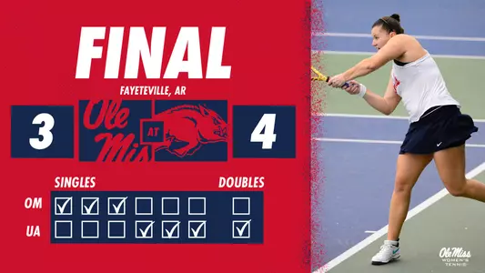 WTen FInal Score at Arkansas (02-20-21)
