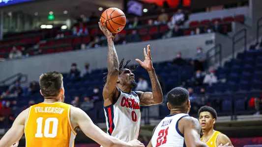 Ole Miss Basketball vs Tennessee on February 2nd, 2021 at The Pavilion in Oxford, MS.Photo by Joshua McCoy/Ole Miss AthleticsTwitter and Instagram: @OleMissPixBuy Photos at RebelWallArt.com