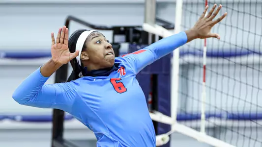 Ole Miss Volleyball vs Florida at Gillom Athletics Performance Center in Oxford, MS, on Friday, Jan. 29, 2021.Photo by Petre Thomas/ Ole Miss AthleticsInstagram and Twitter: @OleMissPix Buy Photos at RebelWallArt.com