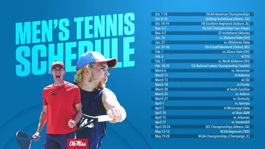 Men's Tennis Schedule 2021-22