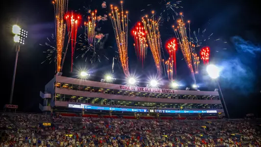 Vaught-Hemingway Stadium 2021 - Fireworks