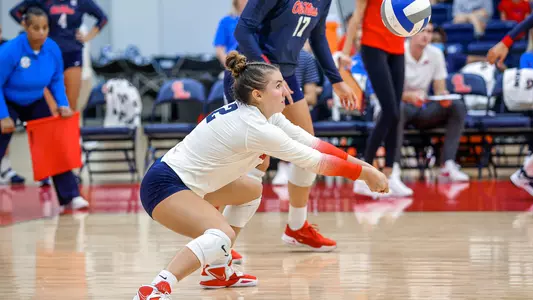Ole Miss Volleyball vs Georgia Tech at Gillom Center in Oxford, MS on August, 26, 2022.  Photo by Kiana Dale/Ole Miss AthleticsInstagram and Twitter: @OleMissPix Buy Photos at RebelWallArt.com