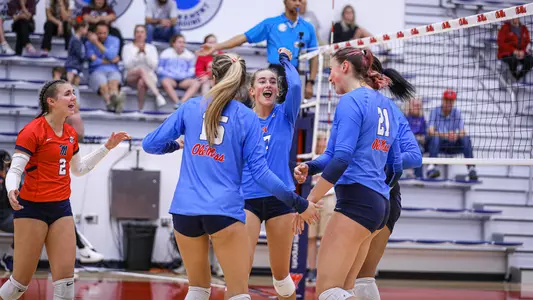 Ole Miss Volleyball vs Alabama in game 2 on October 8, 2022 in Oxford, MS. Photo by Reed Jones/Ole Miss AthleticsInstagram and Twitter: @OleMissPix Buy Photos at RebelWallArt.com