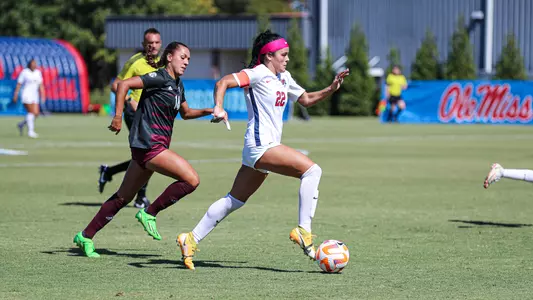 Ole Miss Soccer faced off against Texas A&M in Oxford on Sunday, October 9, 2022.Photo by Reed Jones/Ole Miss AthleticsInstagram and Twitter: @OleMissPix Buy Photos at RebelWallArt.com
