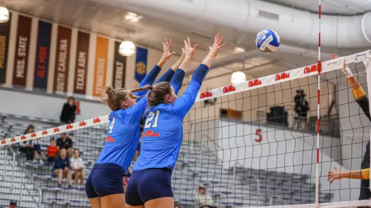 Ole Miss Volleyball faced off against Missouri in Gillom Performance Center on October 21, 2022.Photo by Reed Jones/Ole Miss AthleticsInstagram and Twitter: @OleMissPix Buy Photos at RebelWallArt.com