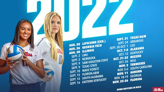 Ole Miss Volleyball 2022 Schedule