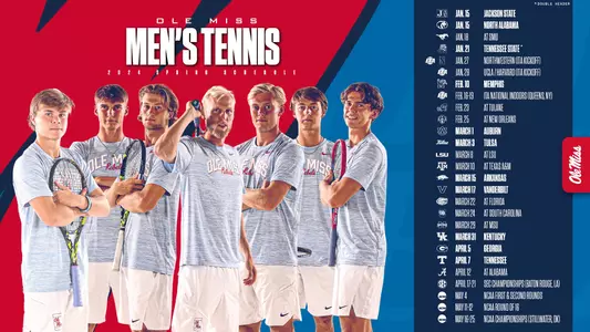 Men's Tennis Spring Schedule