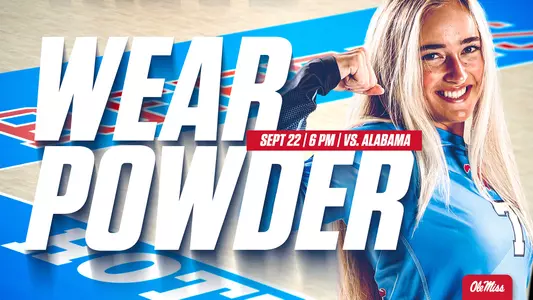 Ole Miss VB Alabama Wear Powder