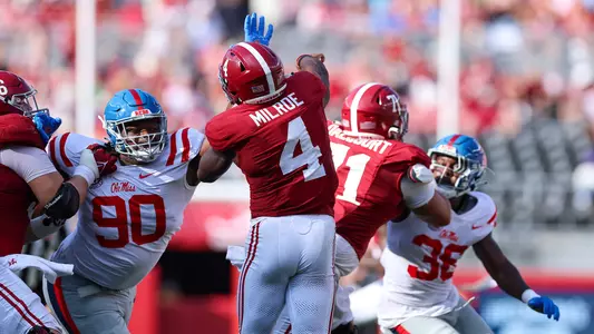 Ole Miss Football vs Alabama on September 23rd, 2023 at Bryant-Denny Stadium in Tuscaloosa, AL.
Photos by Joshua Mccoy/Ole Miss Athletics