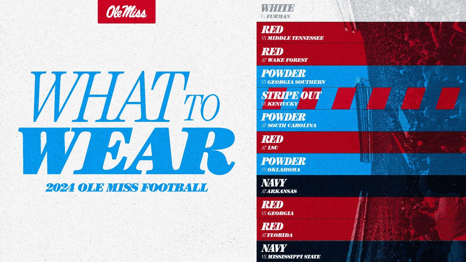 2024 ole miss football: what to wear - ole miss athletics - hotty