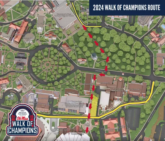 2024 Walk of Champions Map