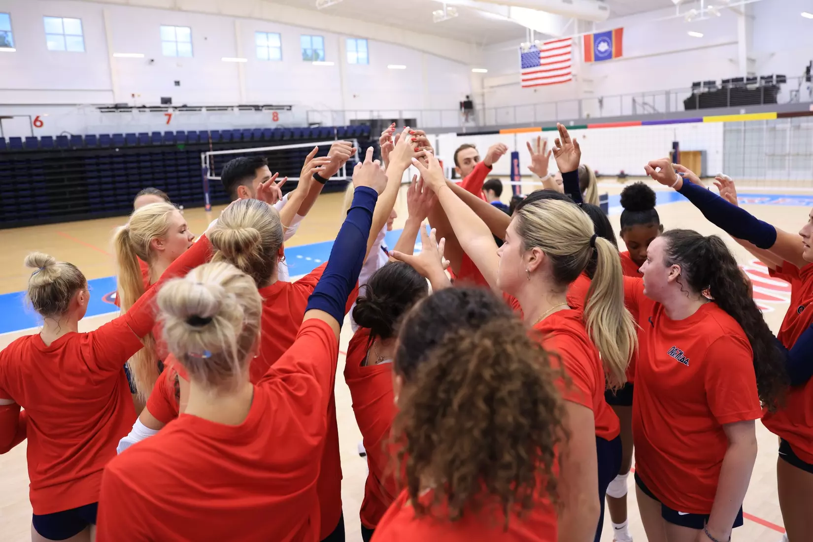 Ole Miss Volleyball first day of practice on August 9, 2024.
Photos by Hannah Morgan White/Ole Miss Athletics
