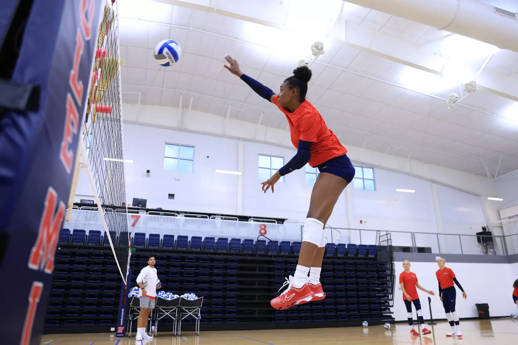 Ole Miss Volleyball first day of practice on August 9, 2024.
Photos by Hannah Morgan White/Ole Miss Athletics