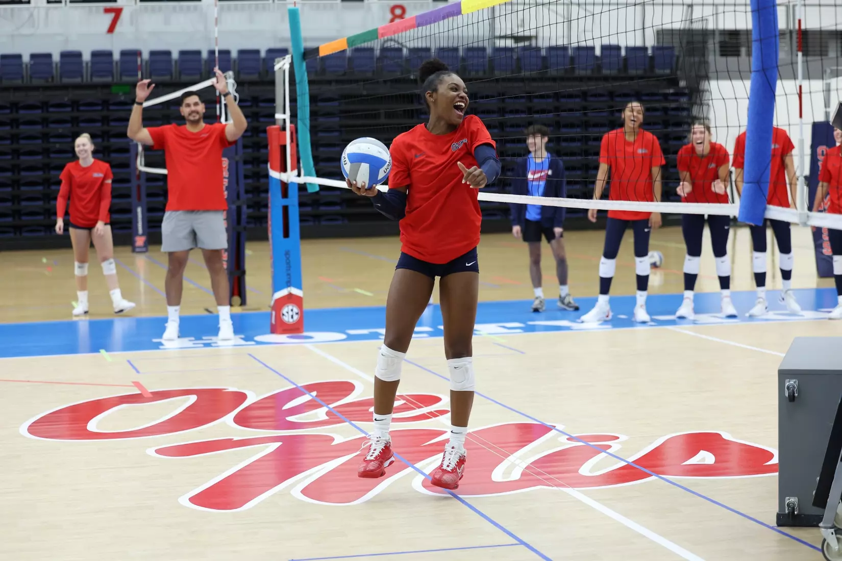 Ole Miss Volleyball first day of practice on August 9, 2024.
Photos by Hannah Morgan White/Ole Miss Athletics