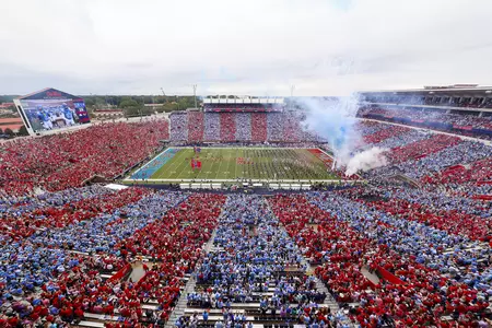 Ole Miss Football fans during a game against Kentucky in Oxford, MS on September 28th, 2024.
