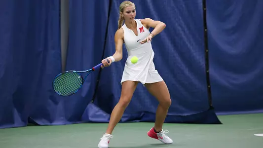 Ole Miss Womenís Tennis vs Arkansas State at the William F. Galtney Indoor Tennis Center in Oxford, MS on January 19, 2025.
Photo by Hailey Austin /Ole Miss Athletics
Instagram and Twitter: @OleMissPix