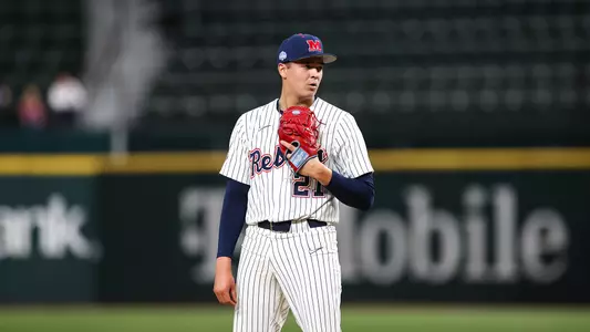 Ole Miss Baseball vs Arizona on February 14, 2025 at Globe Life Field in Arlington, TX. 
Photo by Hannah Morgan White/Ole Miss Athletics 
@OleMissCreative